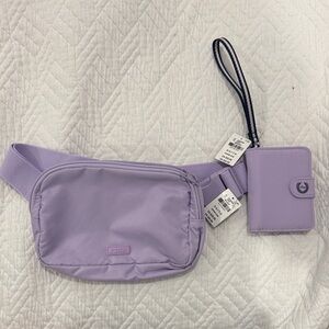 Victoria's Secret Lavender Belt Bag and Card Holder Set